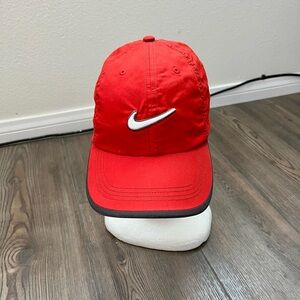 Nike Red and Black Cap
